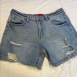 Distressed Denim Women Shorts